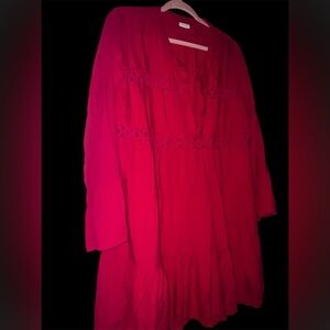 Vibrant pink coverup NWOT